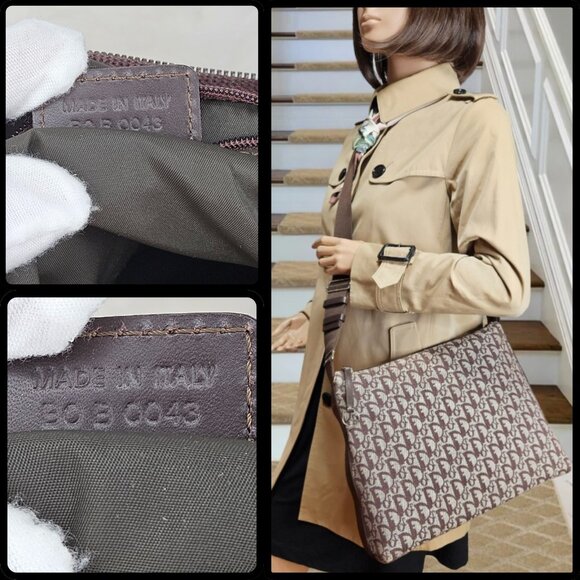 Dior Brown Oblique Canvas Messenger Bag - Picture 3 of 17